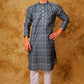 Bluesaanchi Zari Work Blue Kurta with Trouser Pajama | Swadesiicart