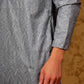 Bluesaanchi Zari Work Grey Kurta with Trouser Pajama | Swadesiicart