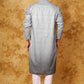 Bluesaanchi Zari Work Grey Kurta with Trouser Pajama | Swadesiicart