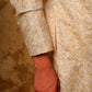 Bluesaanchi Zari Work Light Mango Kurta with Trouser Pajama | Swadesiicart
