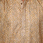 Bluesaanchi Zari Work Light Mango Kurta with Trouser Pajama | Swadesiicart