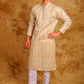 Bluesaanchi Zari Work Light Mango Kurta with Trouser Pajama | Swadesiicart