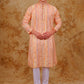 Bluesaanchi Zari Work Peach Kurta with Trouser Pajama | Swadesiicart