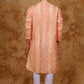 Bluesaanchi Zari Work Peach Kurta with Trouser Pajama | Swadesiicart