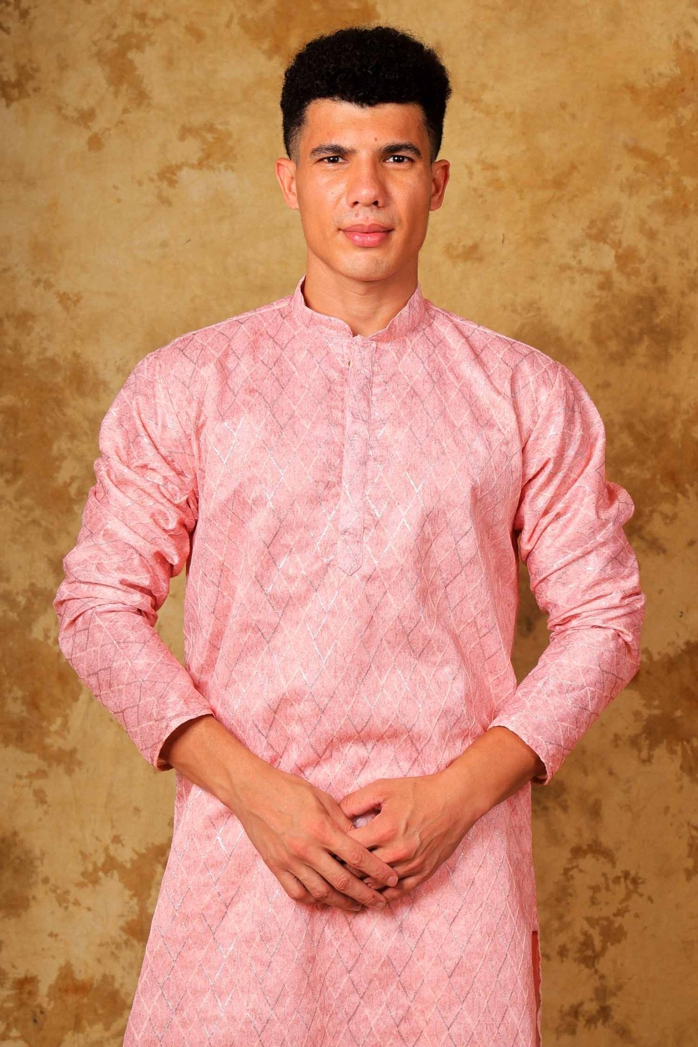 Bluesaanchi Zari Work Pink Kurta with Trouser Pajama | Swadesiicart