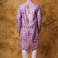 Bluesaanchi Zari Work Purple Kurta with Trouser Pajama | Swadesiicart