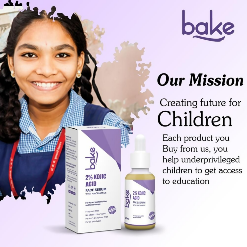 Bake 2% Kojic Acid Face Serum With Niacinamide | Swadesiicart