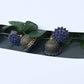 Mominos Fashion Johar Kamal Kundan Work Jhumka With Blue Beads For Women - Swadesiicart