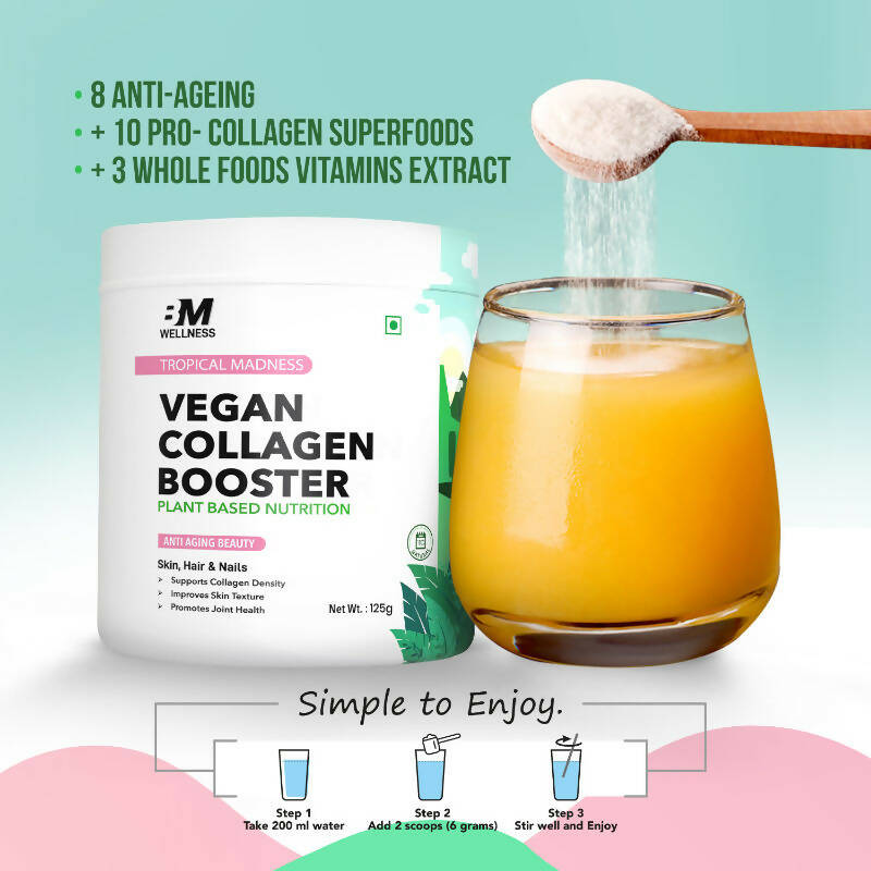 BM Wellness Vegan Collagen Booster - Blueberry - Swadesiicart