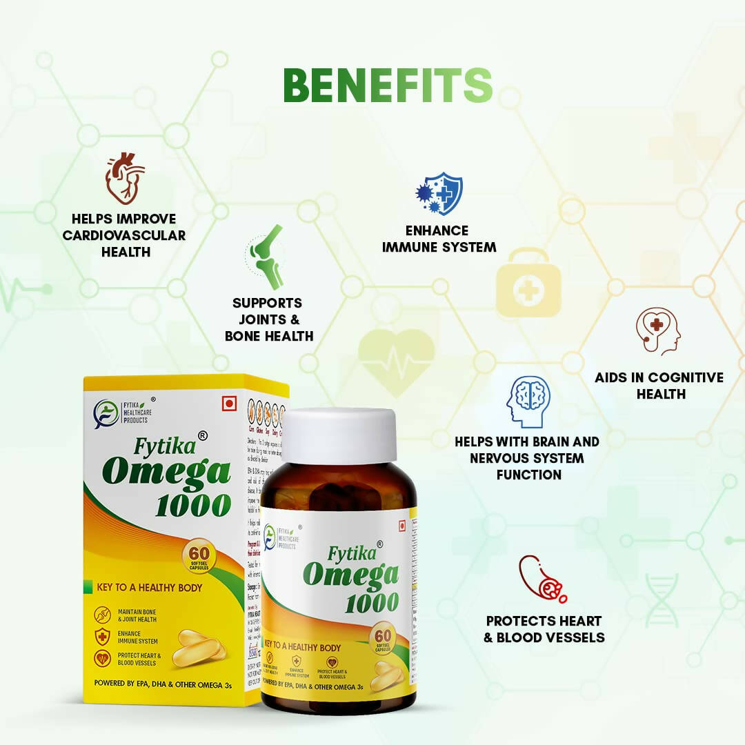 Fytika Omega 1000 Capsules - Swadesiicart