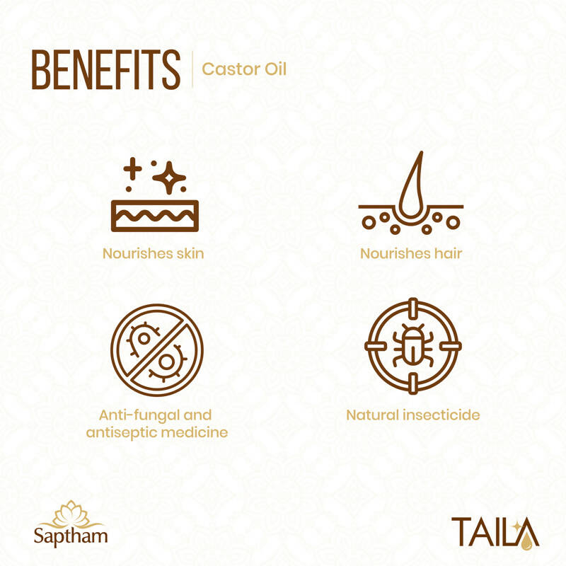 Saptham Taila 100% Natural Castor Oil - Swadesiicart