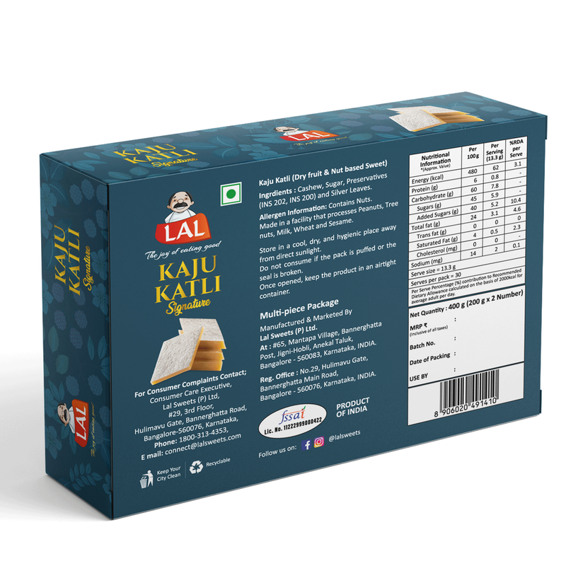 Lal Sweets Kaju Katli Premium | Swadesiicart