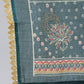 Anubhutee Teal Ethnic Motifs Printed Empire Thread Work Pure Cotton Kurta with Trousers & With Dupatta - Swadesiicart