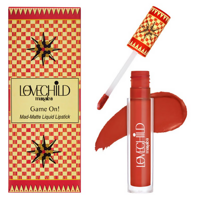 LoveChild By Masaba Gupta Striker Transfer-proof Reddish Orange Liquid Lipstick | Swadesiicart