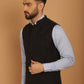 Even Apparels Pure Wool Nehru Jacket - Charcoal | Swadesiicart