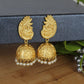 Joban Fashion Women Matte Gold Brass Jhumka | Swadesiicart