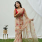 Vamsee Shanaya Brown Organza Saree - Swadesiicart