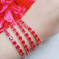 Gold-Polished Alloy Ruby Ad 4 Bangles Set - The Pari - Swadesiicart
