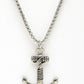 NVR Men Set of 2 Silver & Gold Stainless Steel Pendant with Chain | Swadesiicart