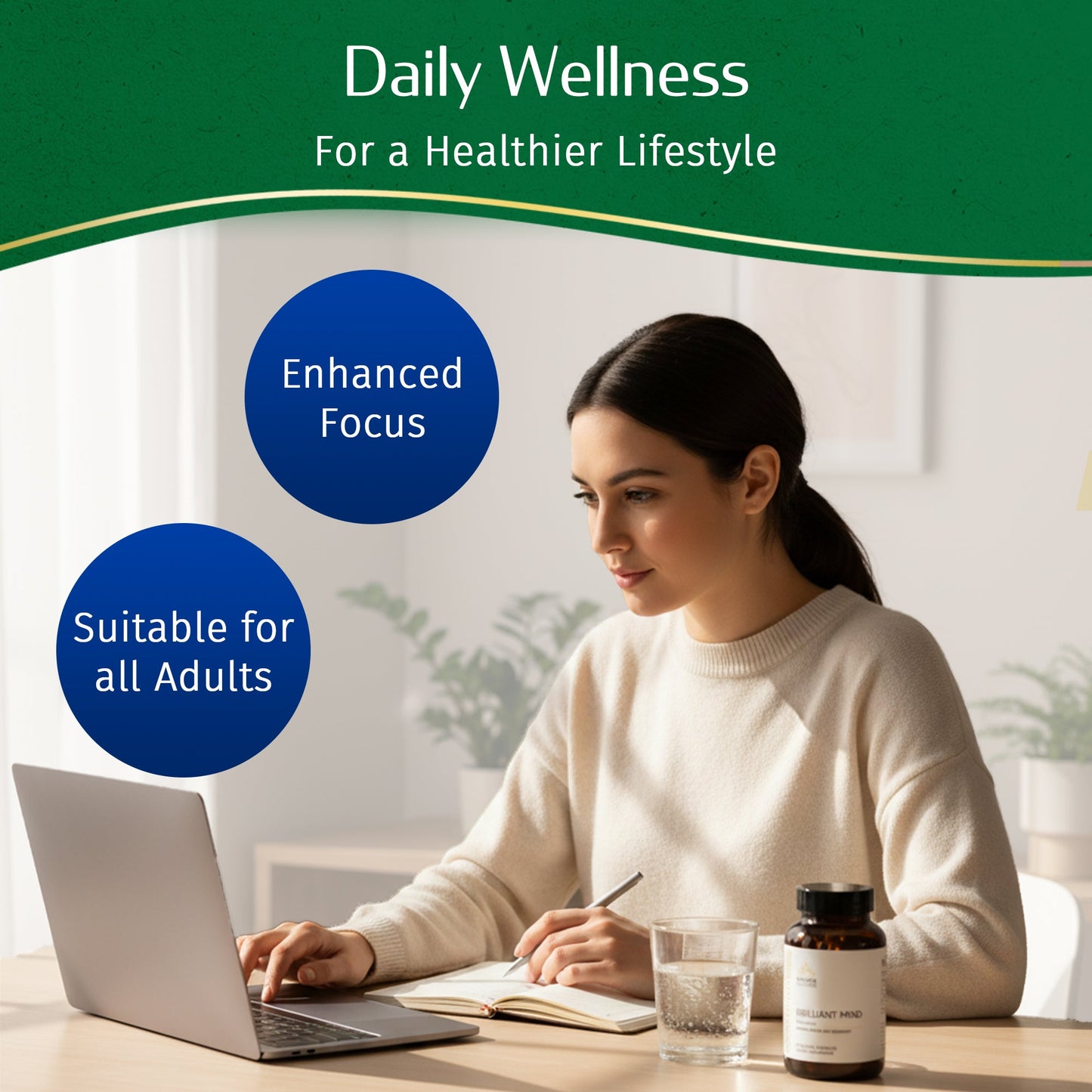 Brilliant Mind (Brahmi Pearls) (60 Soft Gel Capsules)