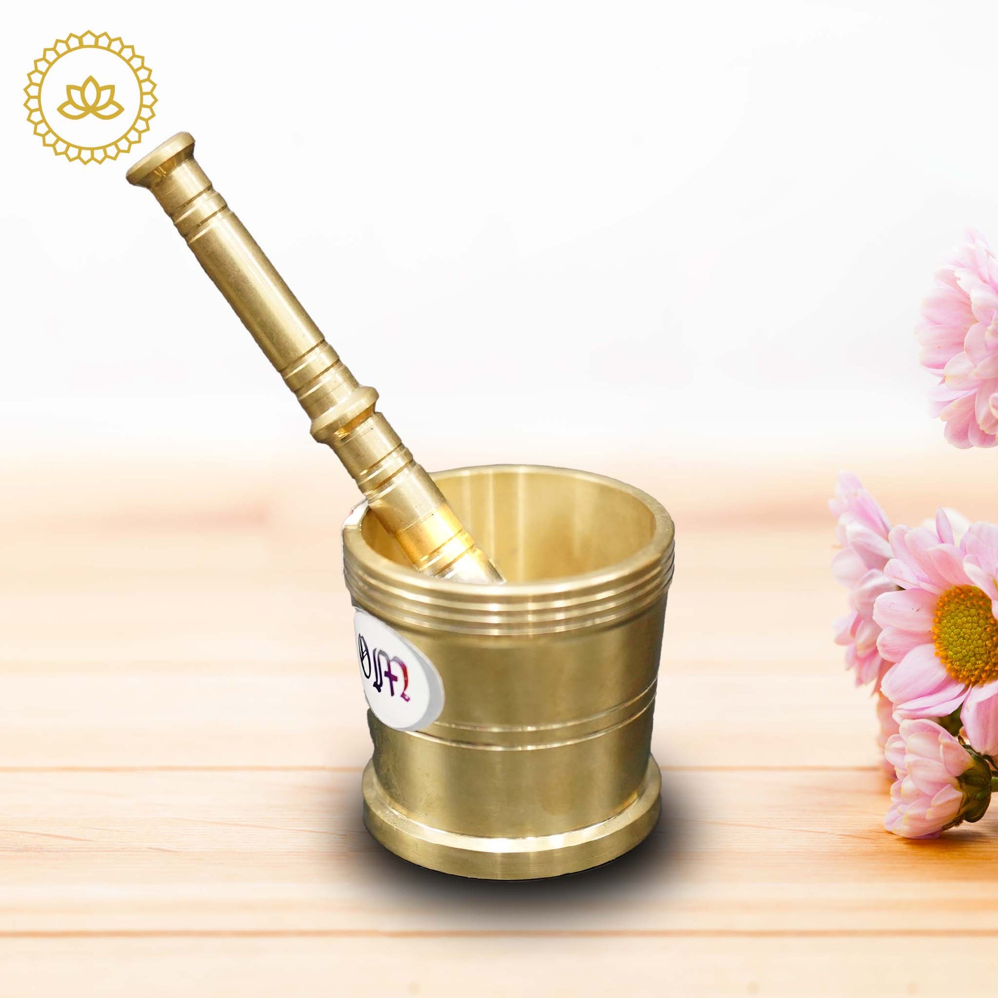Brass Mortar and Pestle - Embrace the Art of Traditional Grinding - Swadesiicart