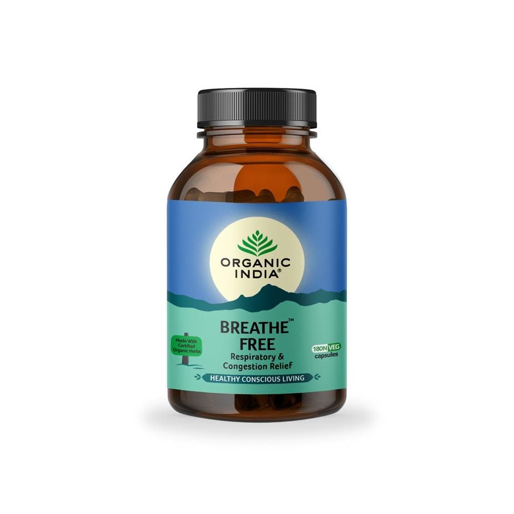Organic India Breathe Free Capsules - Swadesiicart