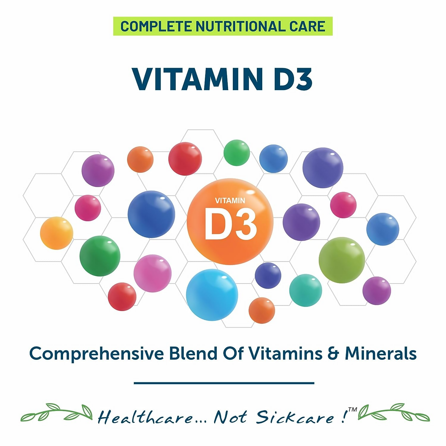 Bliss Welness Vitamin D3 Tablets - Swadesiicart