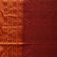 Brown and Mustard Narayanpet Silk Handloom Plain Saree with Traditional Border Design No Blouse - Global Threads | Swadesiicart