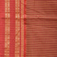 Brown and Rust Bamboo Cotton Saree with Checks Design No Blouse - Global Threads | Swadesiicart