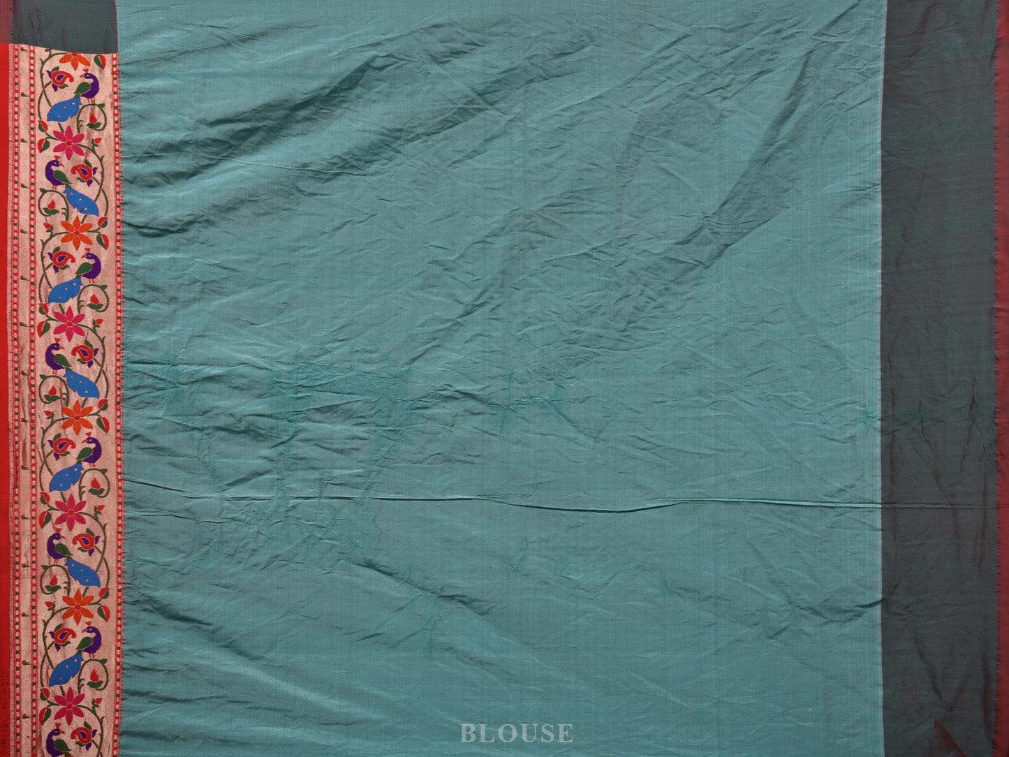 Brown Bandhani Paithani Silk Handloom Saree with Peacocks Border and Pallu Design - Global Threads | Swadesiicart