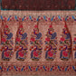 Brown Bandhani Paithani Silk Handloom Saree with Peacocks Border and Pallu Design - Global Threads | Swadesiicart