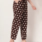 Yufta Brown Cotton Maternity Gathered Or Pleated Kurta Pants Set