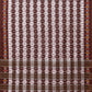Brown Pochampally Ikat Cotton Handloom Saree with Strips Design No Blouse - Global Threads | Swadesiicart