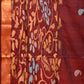 Brown Uppada Silk Handloom Saree with One Side Border Design - Global Threads | Swadesiicart