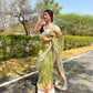 Vamsee Riddhi-Siddhi -1 Green Organza Saree - Swadesiicart