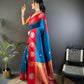 Joban Fashion Red Butti Banarasi Silk Sarees | Swadesiicart