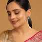 Nuyug 22K Gold Plated Turquoise Bloom Studs | Swadesiicart