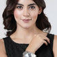 NVR Women Rhodium-Plated Kada Bracelet - NR Retail-NVR