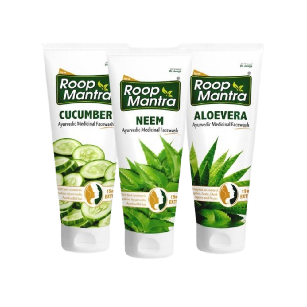 Roop Mantra Cucumber, Neem & AloeVera Face Wash Combo | Swadesiicart