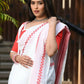 Beatitude White Cotton Tangail Handloom Saree
