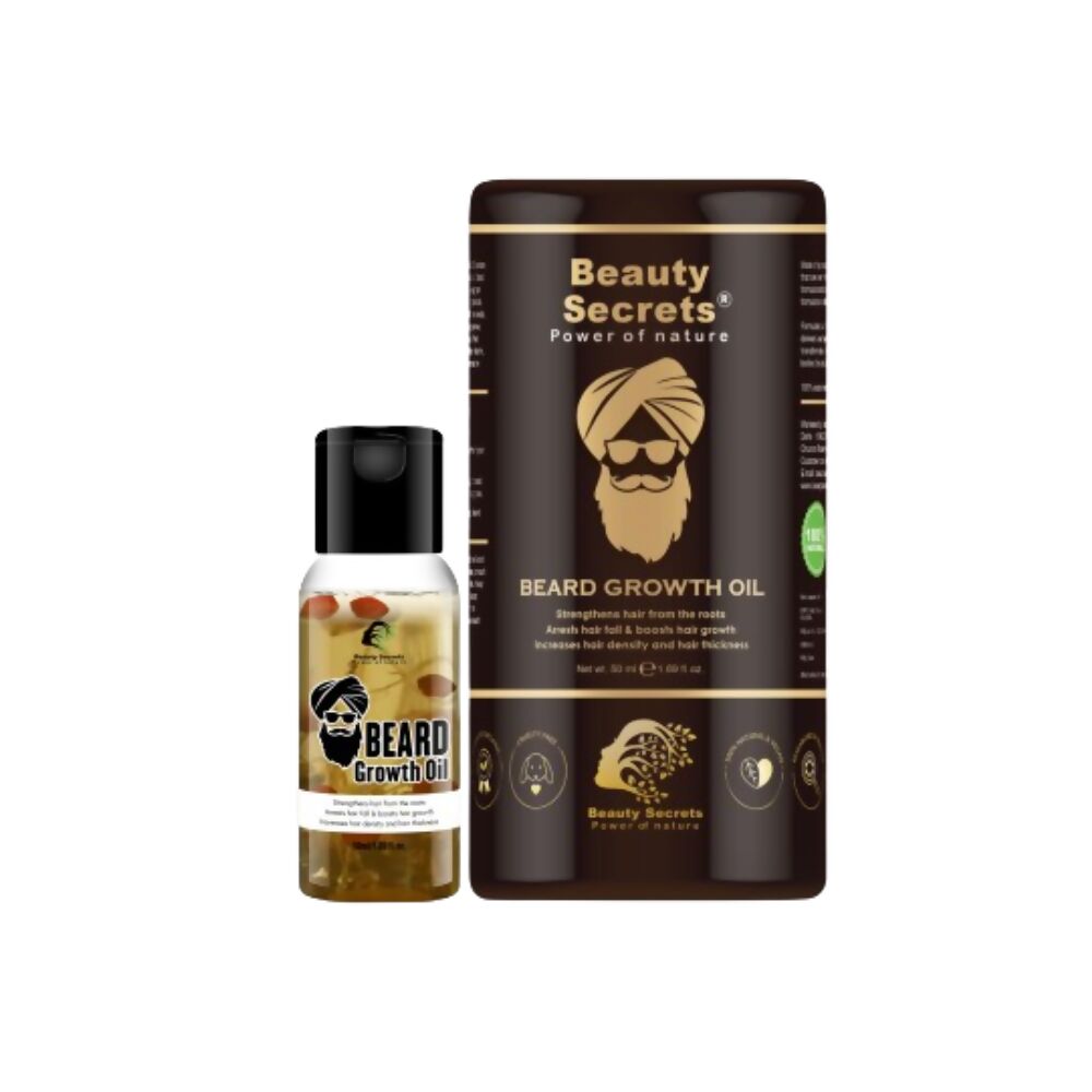 Beauty Secrets Premium Beard Growth Oil - Swadesiicart