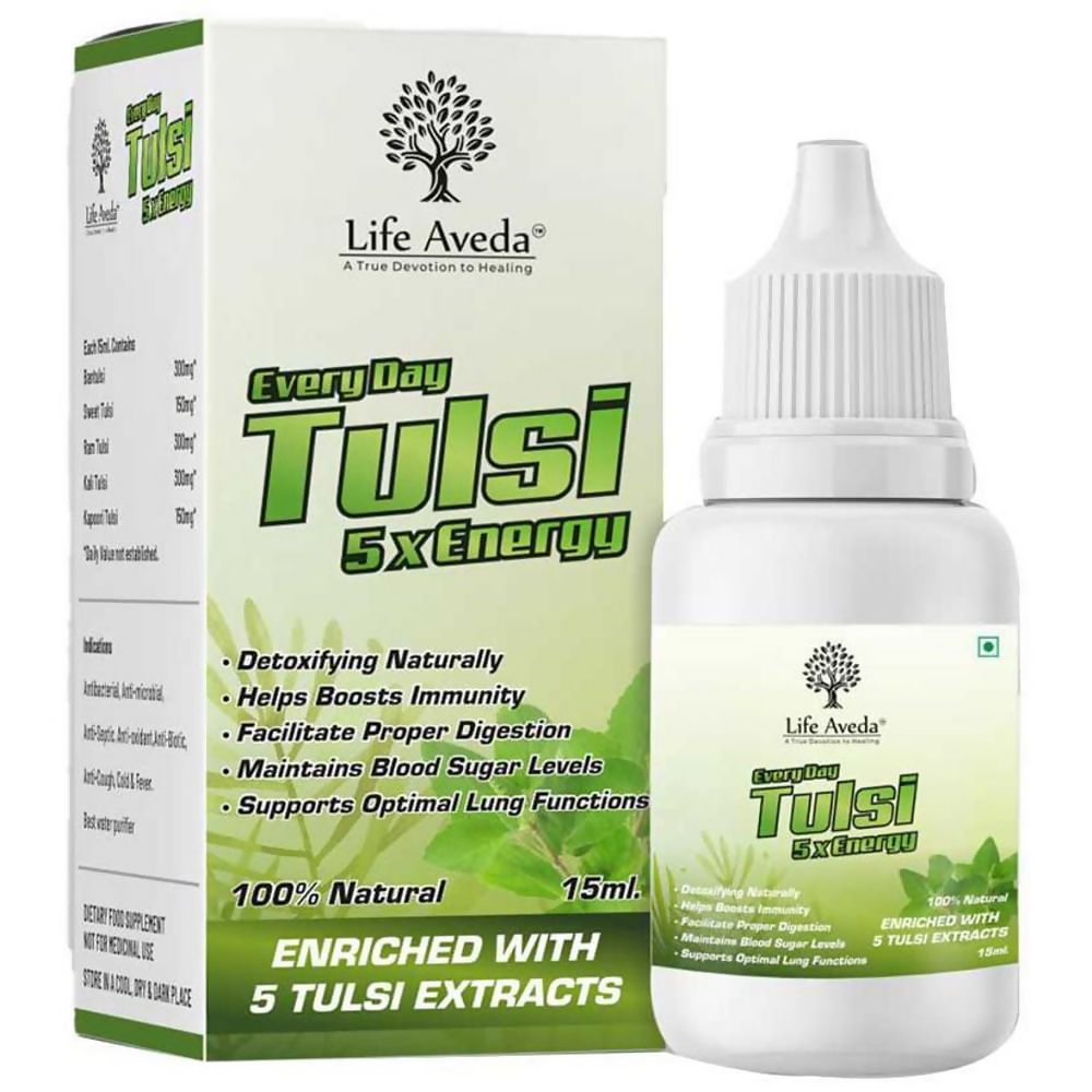 Life Aveda Everday Tulsi 5x Energy Drop - Aveda Ayur