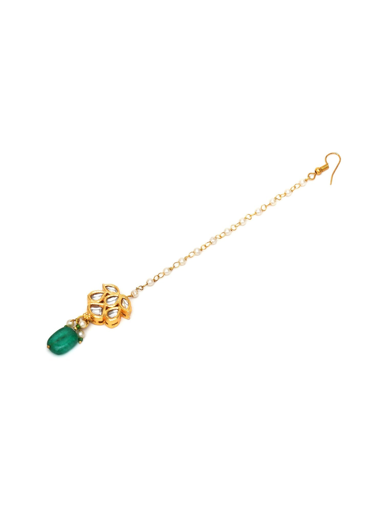 Kundan Maang Tikka (Gold) - Ruby Raang | Swadesiicart