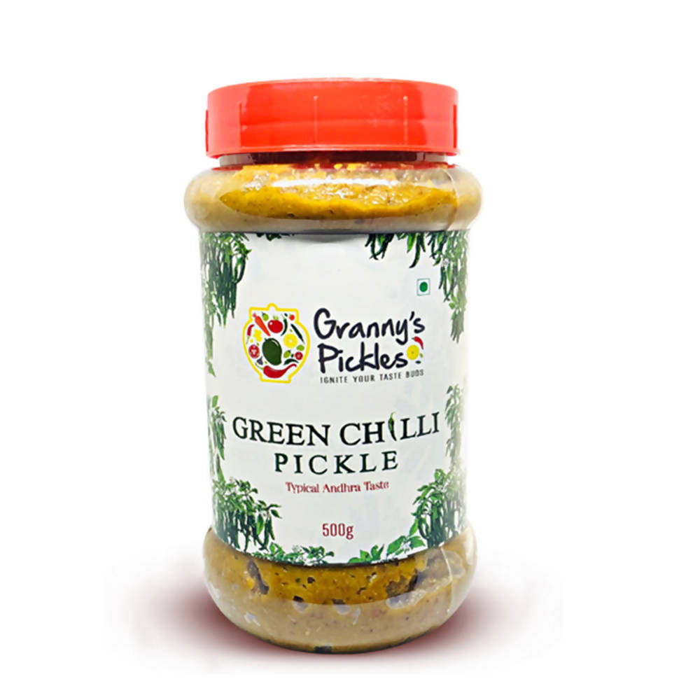 Granny's Pickles Green Chilli Pickle - Swadesiicart