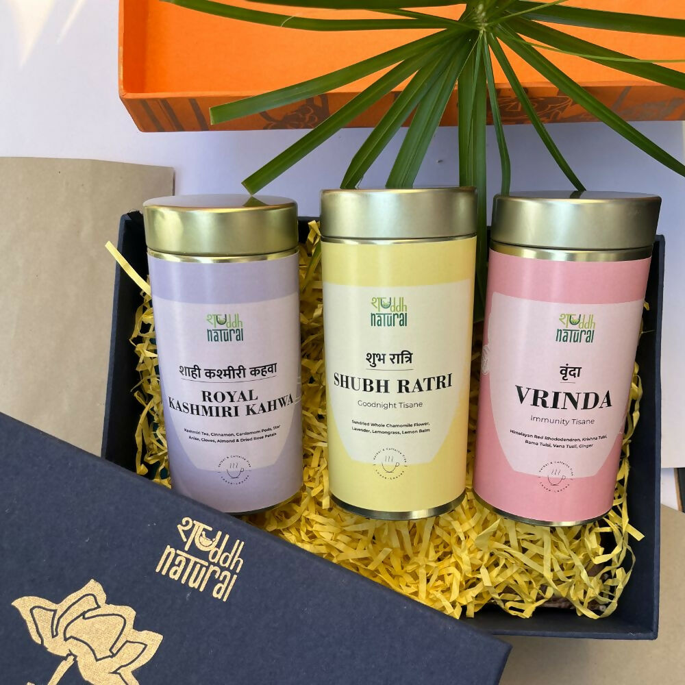 Shuddh Natural Festive Diwali Gift Hamper - Tea Tisane | Swadesiicart