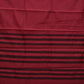 Burgundy Bamboo Cotton Saree with Checks Design - Global Threads | Swadesiicart
