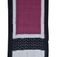 Burgundy Pochampally Ikat Cotton Handloom Stole - Global Threads | Swadesiicart