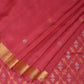 Burgundy Uppada Silk Handloom Saree with Jamdani Pallu Design - Global Threads | Swadesiicart