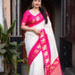 Rani Silk Zari Woven Saree with Unstitched Blouse - Hiral Fashion | Swadesiicart