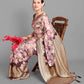 Vamsee Bindu Purple Georgette Saree - Swadesiicart